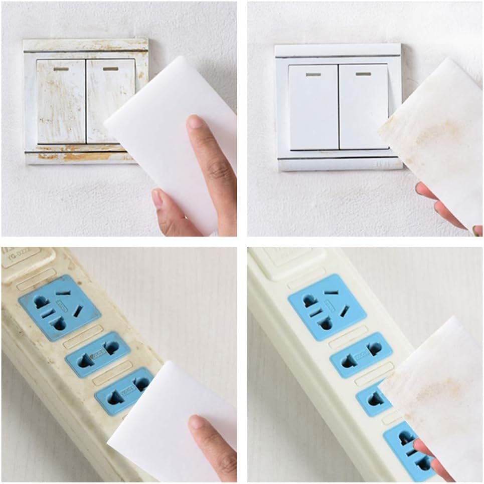 Esponjas de melamina para manchas difíciles en el hogar - ejemplo de uso