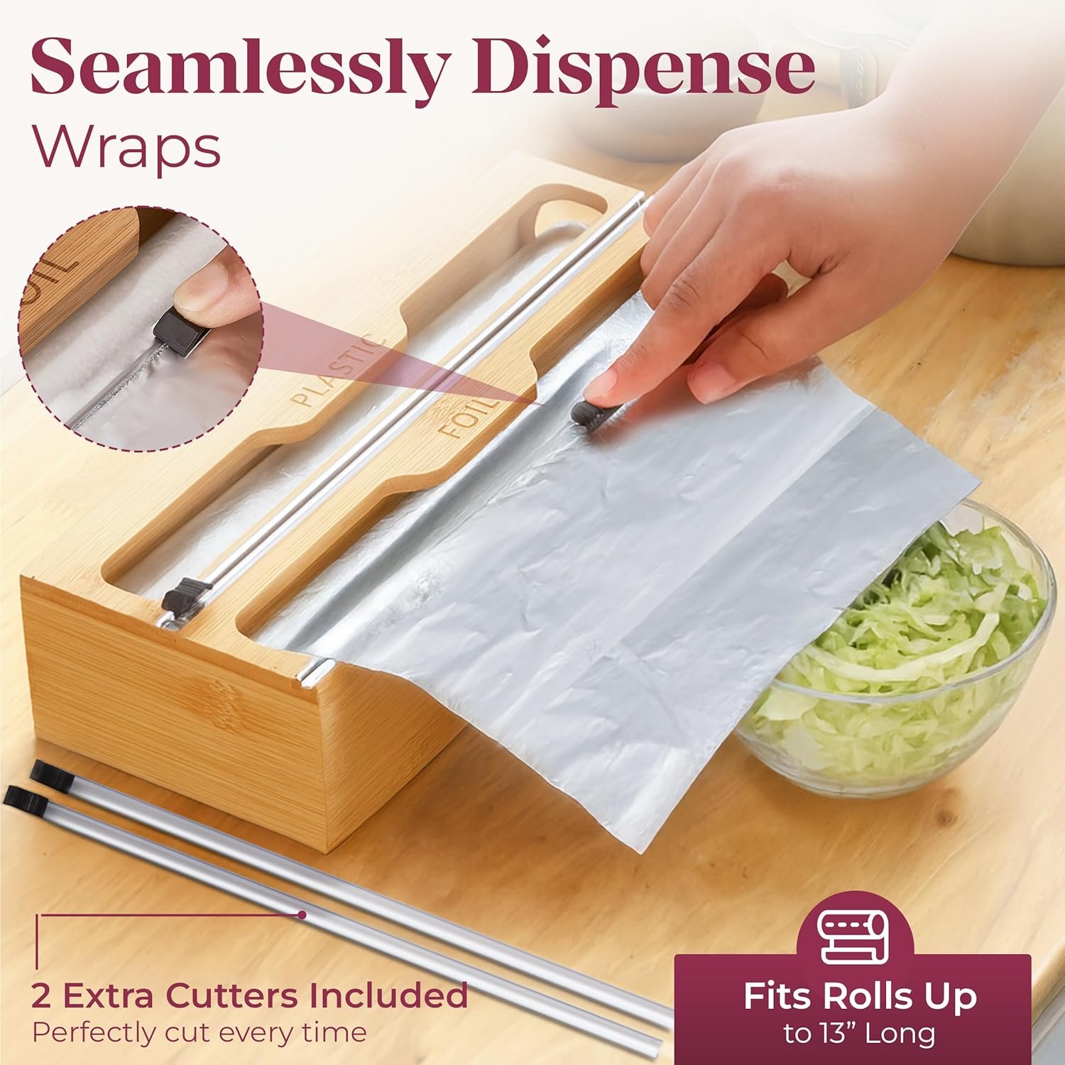 Organizador de bolsas - recarga y acceso rápido en cocina